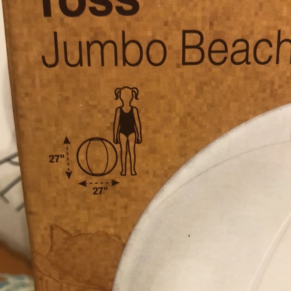 RAE DUNN RING FLOAT AND BEACH BALL. Swimming pool fun items. - Picture 7 of 8